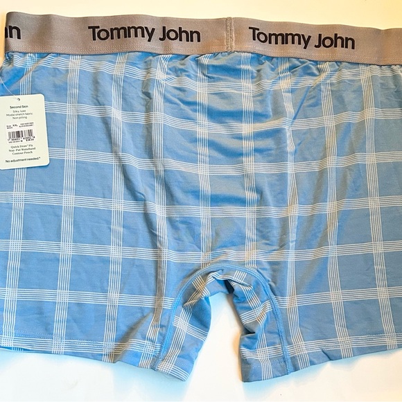 Tommy John Second Skin Boxer Briefs Blue White XXL NWT - Picture 3 of 4